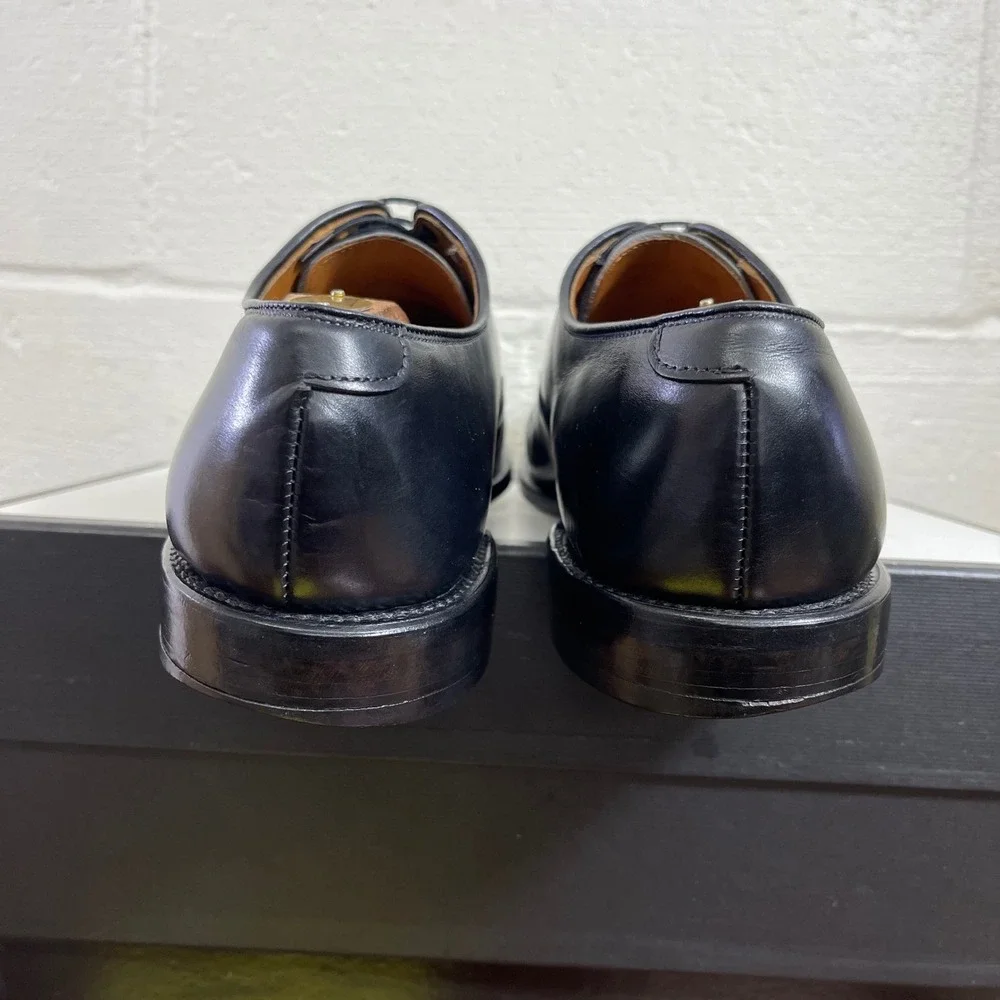 Allen Edmonds Byron 2004 Black Leather Cap Toe Oxford Dress Shoes Men's 9 D